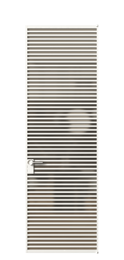 Дверь межкомнатная АЛПЛ040.06 Бронза сатин триплекс БЕЛ. Цвет Алюминий Белый. Материал Алюминий. Коллекция Формато. Картинка.