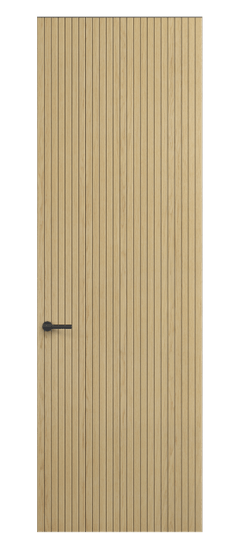 Дверь межкомнатная АКУ 0019 ДБН. Цвет Дуб натур. Материал Шпон ценных пород. Коллекция Select. Картинка.