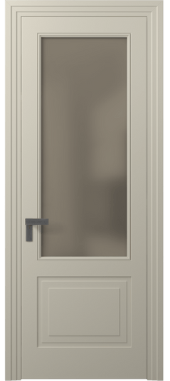 Дверь межкомнатная 8352 МБСР БР САТ. Цвет Матовый бежево-серый. Материал Гладкая эмаль. Коллекция Рокка. Картинка.