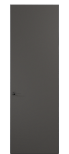 Дверь межкомнатная 0010 АКП ПЭГФ. Цвет ПЭТ графитовый. Материал ПЭТ. Коллекция Планум Про. Картинка.