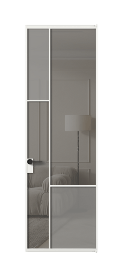 АЛПЛ041.13 АБЛСерый сатин матовое + Серый прозрачное