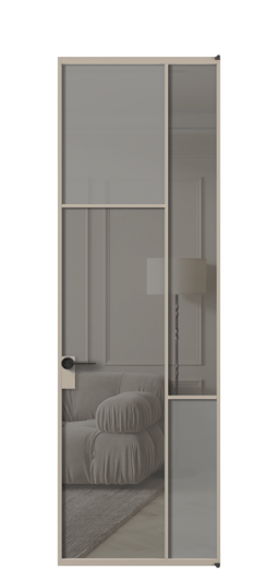 АЛПЛ041.10 АБСК Серый сатин матовое + Серый прозрачное