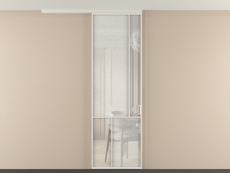 Перегородка Mosaic вдоль стены на потолок 1 створка