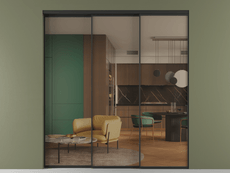 Перегородка Formato внутри проёма телескопик синхро 2