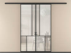 Перегородка Mosaic вдоль стены 2 створки