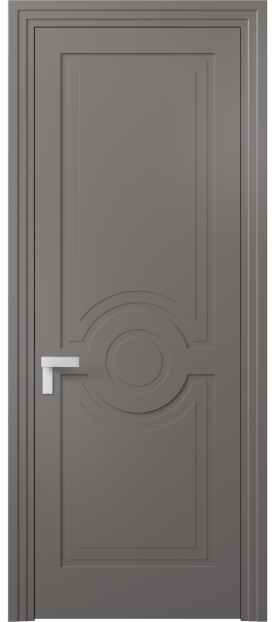Дверь межкомнатная АКП 8361 МКЛС Матовый классический серый. Цвет Матовый классический серый. Материал Гладкая эмаль. Коллекция Рокка. Картинка.