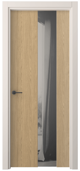 Дверь межкомнатная 4226 ЖМД ДВ ЗЕР СЕР. Цвет Жемчужный дуб. Материал Ламинатин. Коллекция Фридом. Картинка.