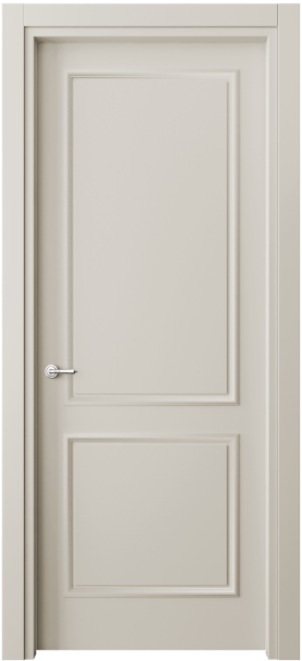 Дверь межкомнатная 8121 МОС. Цвет Матовый облачно-серый. Материал Гладкая эмаль. Коллекция Paris. Картинка.
