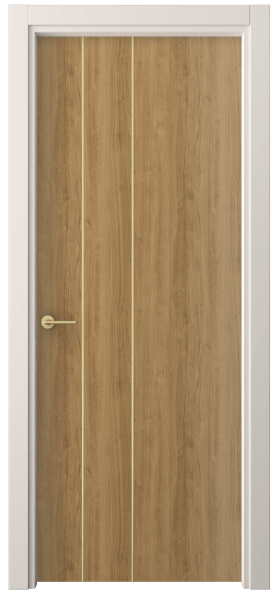 Дверь межкомнатная 4203 ГОР. Цвет Грецкий орех. Материал Ламинатин. Коллекция Фридом. Картинка.