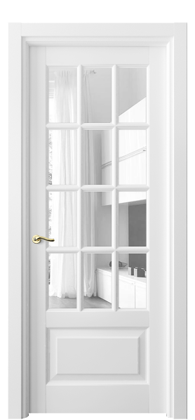 Дверь межкомнатная 0728 ББЛ ПРОЗ. Цвет Бук белоснежный. Материал Массив бука эмаль. Коллекция Lignum. Картинка.